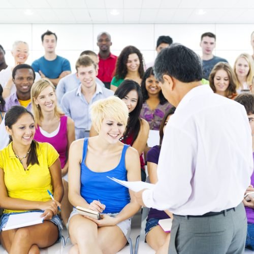 Large group of people of diverse ages and nationalities